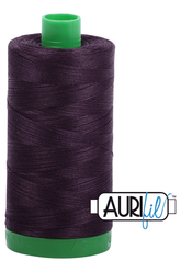 Aurifil Mako 40wt 2-ply Cotton 1000 m 1094 yd. spool - 2570 Aubergine